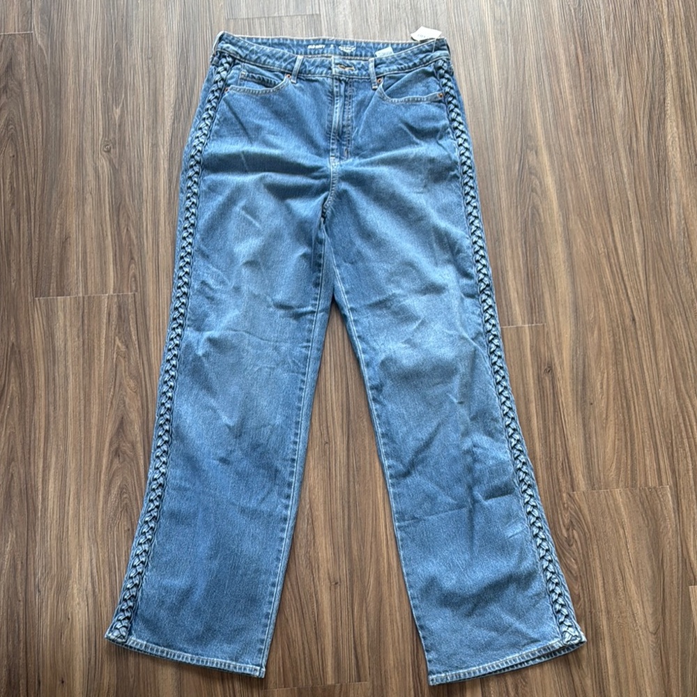 Talk Braided Side Denim Women's Jeans